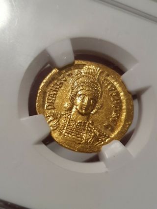 Byzantine Empire Anastasius 1,  AD 491 - 518 NGC MS CONSTANTINOPLE 5/5 4/5 3