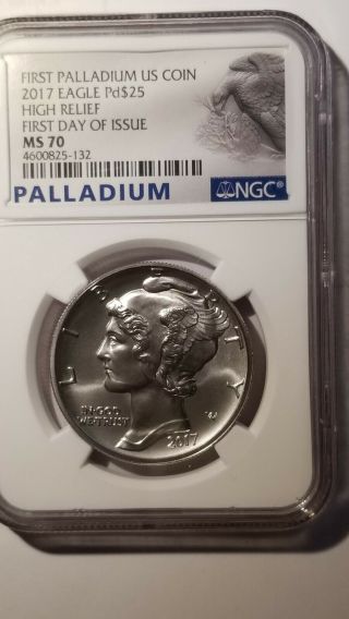 2017 Palladium Eagle Ngc Ms 70 Fdi