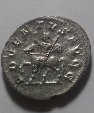 Rare ancient Roman silver coin AR Antoninianus Philip I Arab 248 AD Horse rider 3