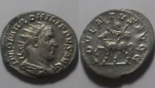Rare ancient Roman silver coin AR Antoninianus Philip I Arab 248 AD Horse rider 4