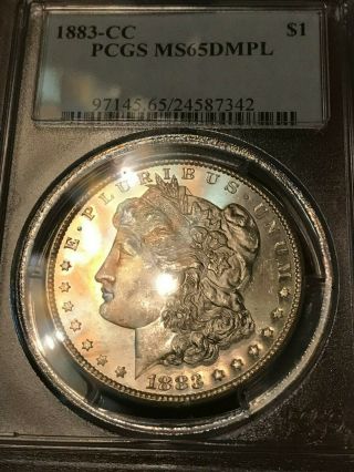 1883 - CC $1 Morgan Silver Dollar PCGS MS65 DMPL 2