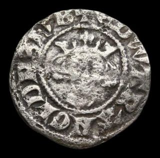 England.  Edward I.  1272 - 1307.  Ar Penny.  Canterbury.