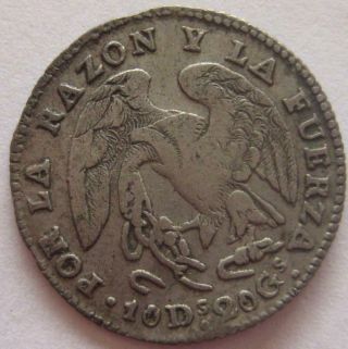 Chile Real 1838 Soij Vf 49
