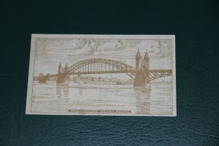 Beuel 1923 " Rhine Bridge " 100 Million Mark Inflation Notgeld German Banknote