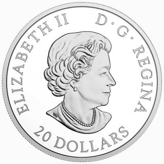 Queen Elizabeth II ' s Maple Leaves Brooch - 2018 Canada $20 Fine Silver Coin 2