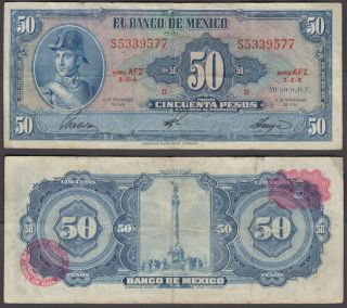 Mexico 50 Pesos 1961 (f) Banknote P - 49