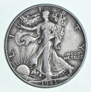 Xf,  1943 Walking Liberty 90 Silver Us Half Dollar - Coin 706