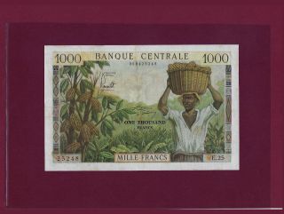 Cameroun 1000 Francs 1962 P - 12 Xf Cameroon French Equatorial Africa