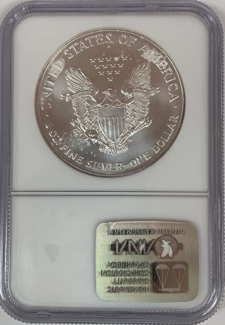 1997 $1 American Silver Eagle NGC MS70 012210 - 001 2