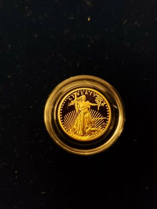 1988 AMERICAN EAGLE GOLD BULLION 4 - COIN PROOF SET IN CASE WITH 10