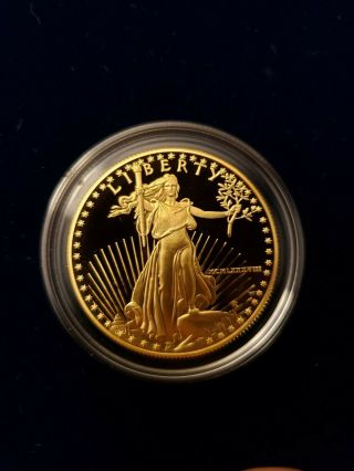 1988 AMERICAN EAGLE GOLD BULLION 4 - COIN PROOF SET IN CASE WITH 4