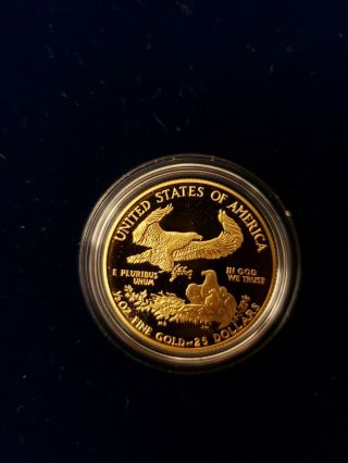 1988 AMERICAN EAGLE GOLD BULLION 4 - COIN PROOF SET IN CASE WITH 7