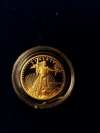 1988 AMERICAN EAGLE GOLD BULLION 4 - COIN PROOF SET IN CASE WITH 8