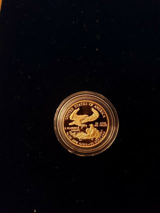 1988 AMERICAN EAGLE GOLD BULLION 4 - COIN PROOF SET IN CASE WITH 9