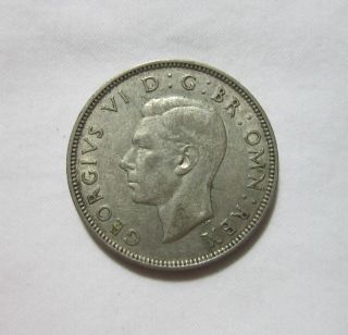 Great Britain.  Silver 2 Shilling,  1941.  King George Vi.