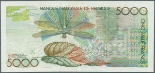 652607 Belgium 5000 Francs ND,  P.  145_XF,  /aUNC 2
