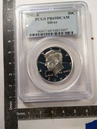2002 - S 1/2 Dollar Silver Coin " Kennedy Half " (gr: 69) Bu Proof Cameo Km - A202c