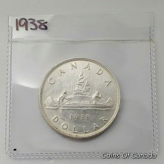 1938 Canada Silver $1 One Dollar Uncirculated Coin Ms Grade Coin Coinsofcanada