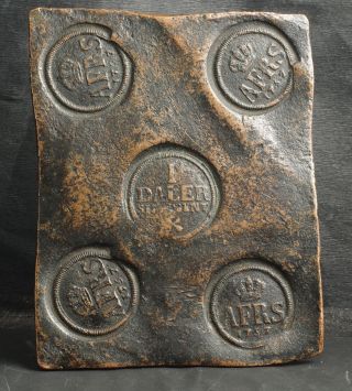 1757,  Sweden,  Adolf Frederick.  Large Copper Daler Klippe Plate Money.  638gm