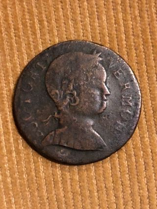 1786 Vermont Copper Ryder 9 Baby Head.  Detailed With Perfect Planchet