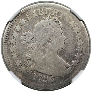 1796 Draped Bust Quarter,  B - 2,  R3,  Ngc G4