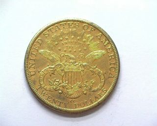 1882 - CC LIBERTY HEAD $20 GOLD DOUBLE EAGLE NEARLY UNCIRCULATED 3
