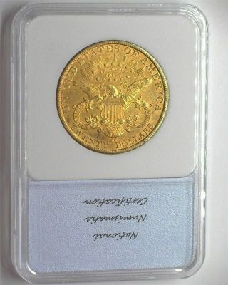 1882 - CC LIBERTY HEAD $20 GOLD DOUBLE EAGLE NEARLY UNCIRCULATED 4