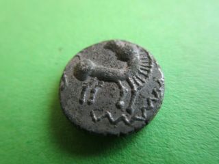 Ancient Celic Silver Coin.  Danubie Region.  Wid Board.  /little Man