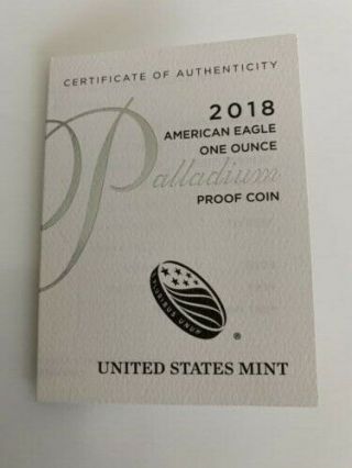 2018 W Proof Palladium Eagle PCGS PR70 DCAM Mercanti Signed FDOI [1 of 100] 6
