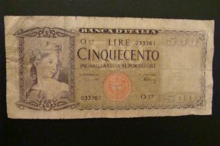 Italy 500 Lire 1947