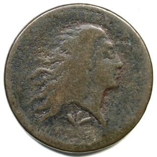 1793 S - 9 R - 2 Vine & Bars Edge Wreath Large Cent Coin 1c