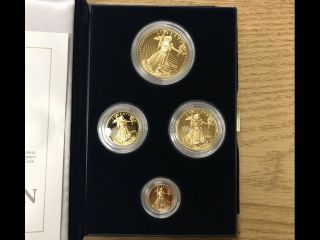 US 1992 AMERICAN EAGLE GOLD BUILLION COINS PROOF SET W/ 2