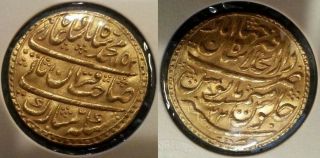 Mughal,  India,  Muhammad Shah,  AH1152/22,  Nazarana Mohur,  Shahjahanabad.  RRRR 3