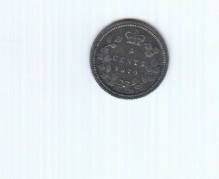 1870 Canada Silver 5 Cents