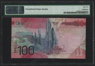 Scotland,  Clydesdale Bank Plc,  P229M,  2009,  100 Pounds,  W/SH 006587,  PMG 65EPQ 2