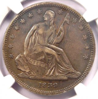 1839 No Drapery Seated Liberty Half Dollar 50c Coin - Ngc Xf40 - $1,  850 Value