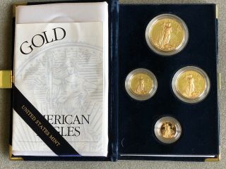 2002 American Eagle Gold Bullion Four Coin Proof Set