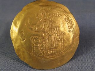 ANCIENT BYZANTINE COIN 1081 ALEXIUS I HYPERPYRON GOLD CONSTANTINOPLE F - VF 2