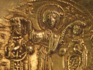 ANCIENT BYZANTINE COIN 1081 ROMANUS IV HISTAMENON GOLD CONSTANTINOPLE VF 11