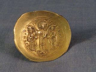 ANCIENT BYZANTINE COIN 1081 ROMANUS IV HISTAMENON GOLD CONSTANTINOPLE VF 3