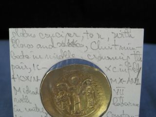ANCIENT BYZANTINE COIN 1081 ROMANUS IV HISTAMENON GOLD CONSTANTINOPLE VF 6