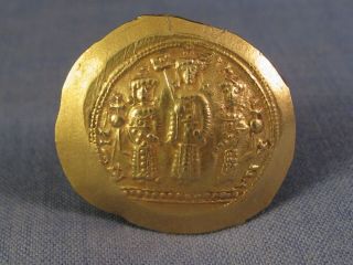 ANCIENT BYZANTINE COIN 1081 ROMANUS IV HISTAMENON GOLD CONSTANTINOPLE VF 8