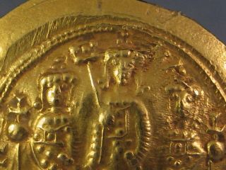 ANCIENT BYZANTINE COIN 1081 ROMANUS IV HISTAMENON GOLD CONSTANTINOPLE VF 9