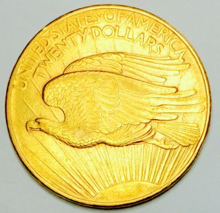 1908 D 20 DOLLAR DOUBLE EAGLE ST GAUDENS GEM BU,  ULTRA SCARCE GOLD NR 08025 2
