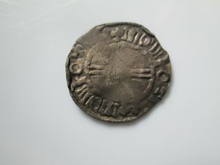 Denmark 11 century silver coin,  imitation of Cnut short cross penny (1029 - 1035) 2