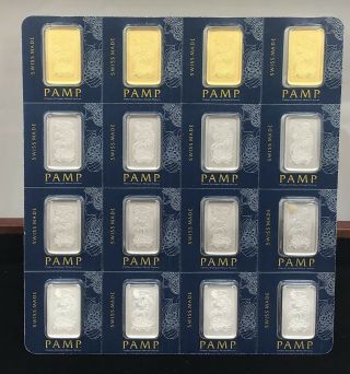 Pamp Multigram Portfolio 16x2.  5 Grams Pamp Suisse Bars Assay