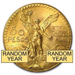 Mexico Gold 50 Pesos Agw 1.  2057 (random Year) - Sku 158