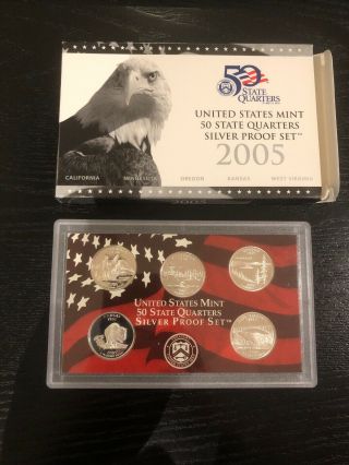 2005 United States 50 State Quarters Silver Proof Set