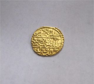 Gold Sultani Islamic Coin Cairo Egypt Ottoman Sultan Selim II 974 AH 1566 AD XF 3