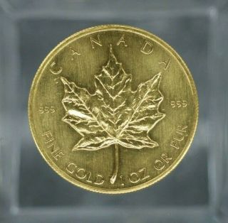 1980 $50 Gold Canadian Maple Leaf.  999 1 oz.  S - 284 3
